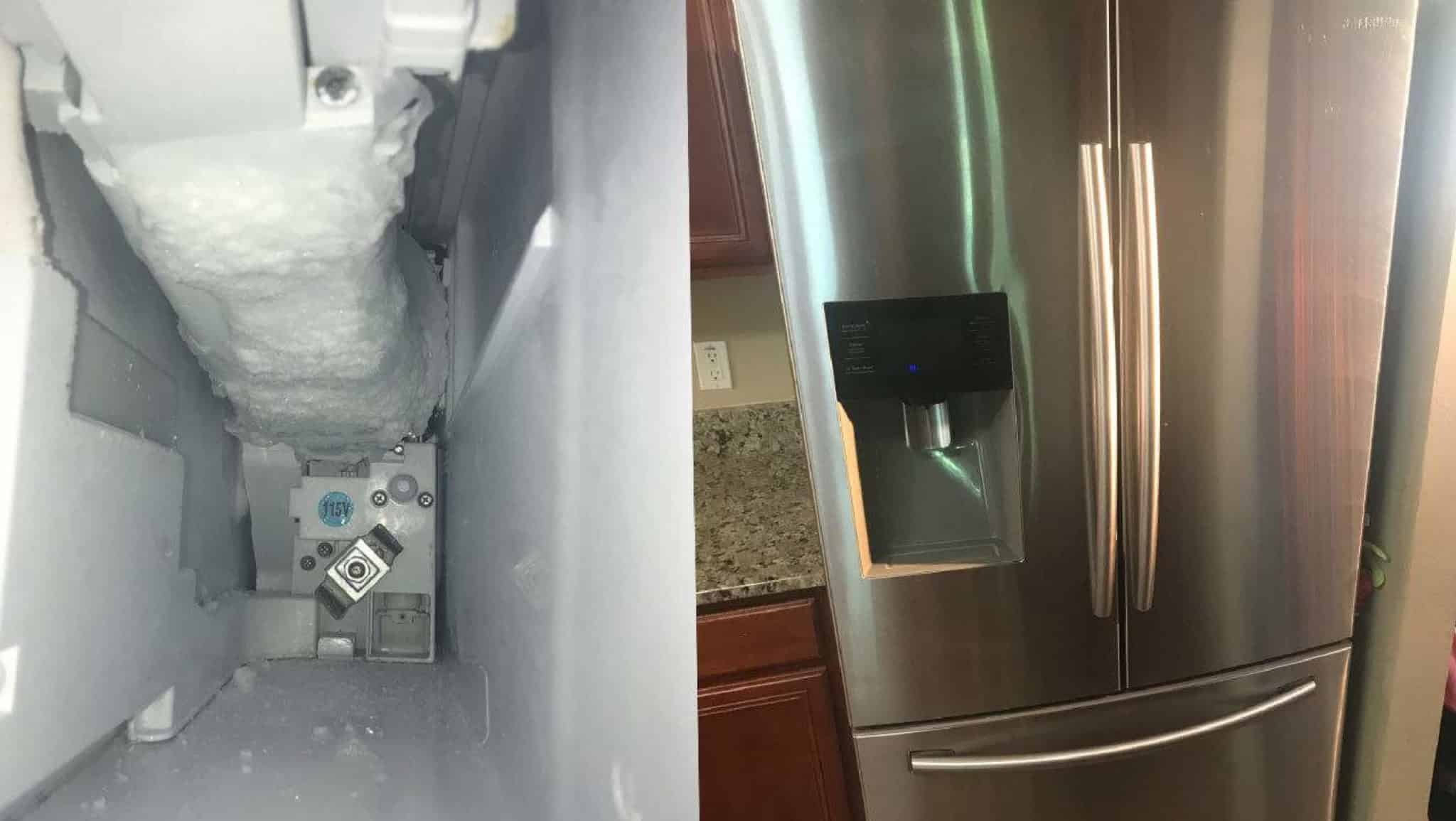 Samsung refrigerator owners frustrated with ice makers freezing over